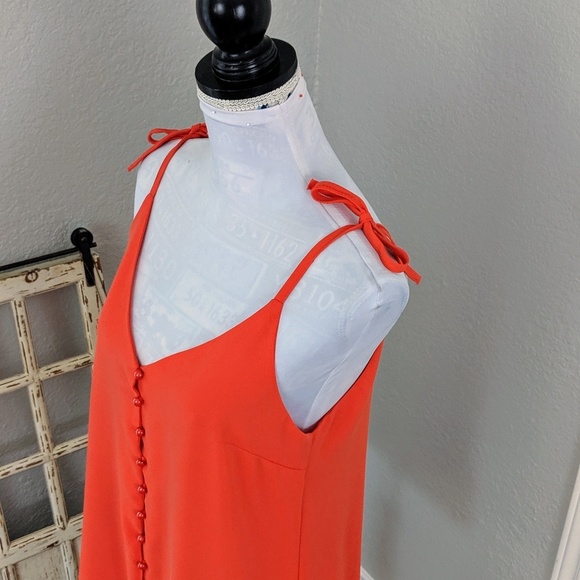 New Button up tie shoulder dress - Picture 6 of 8